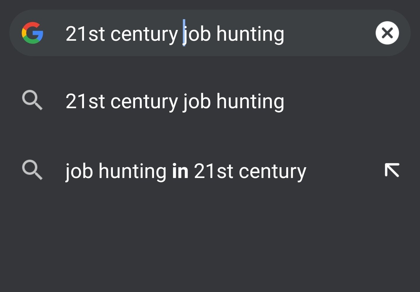 21st century job hunting